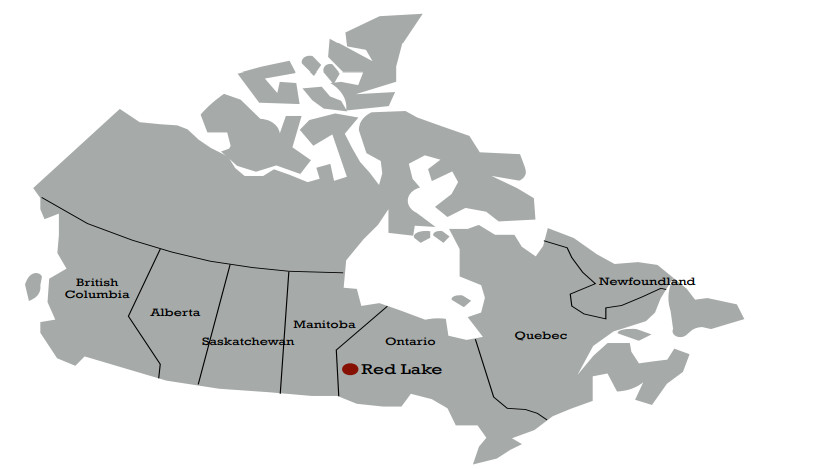 Figure 1: Red Lake location in Canada