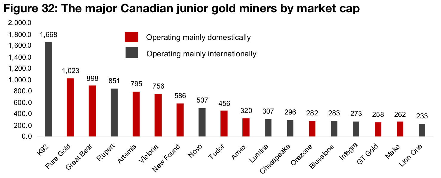 Big gains for major Canadian junior miners in 2020