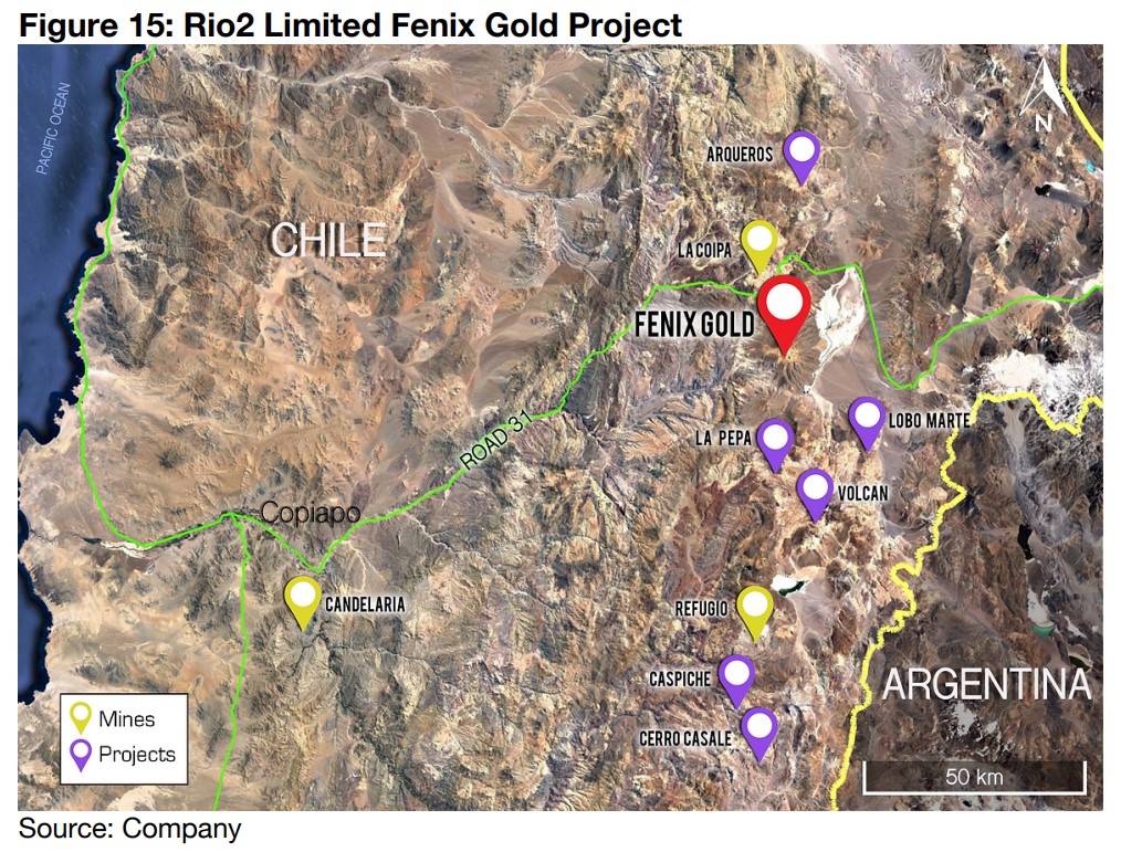 Operating the advanced, financed, Fenix Gold project in Argentina