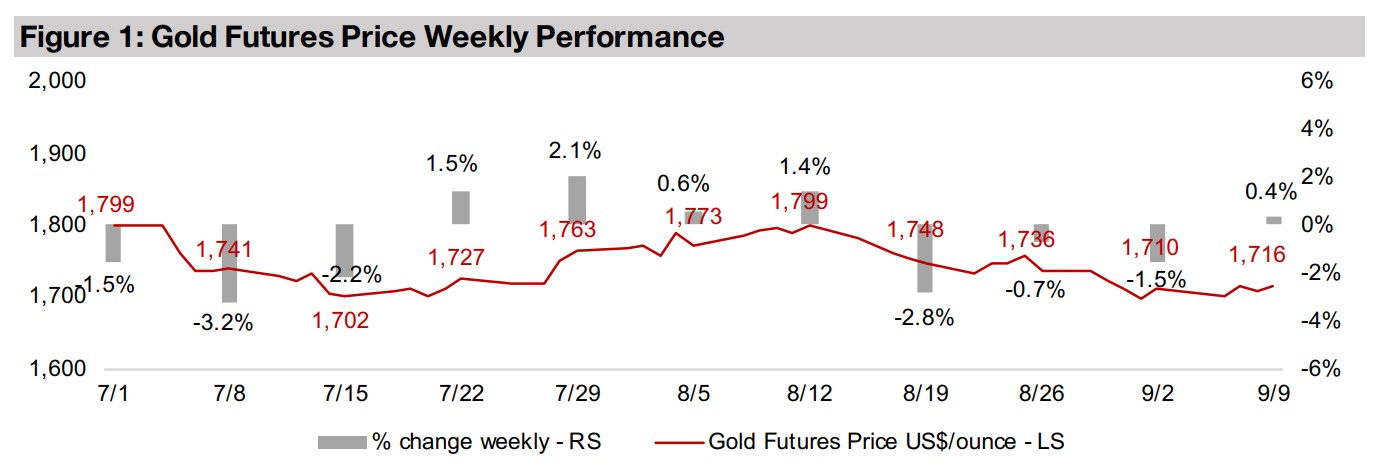 Producers and juniors both up as gold and equities gain 