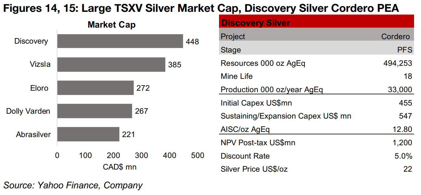 Discovery Silver has largest resource but lowest grade of large TSXV silver