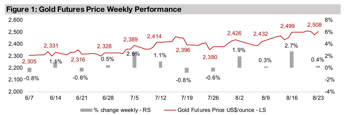 Gold stocks gain on metal rise and continued equities rebound