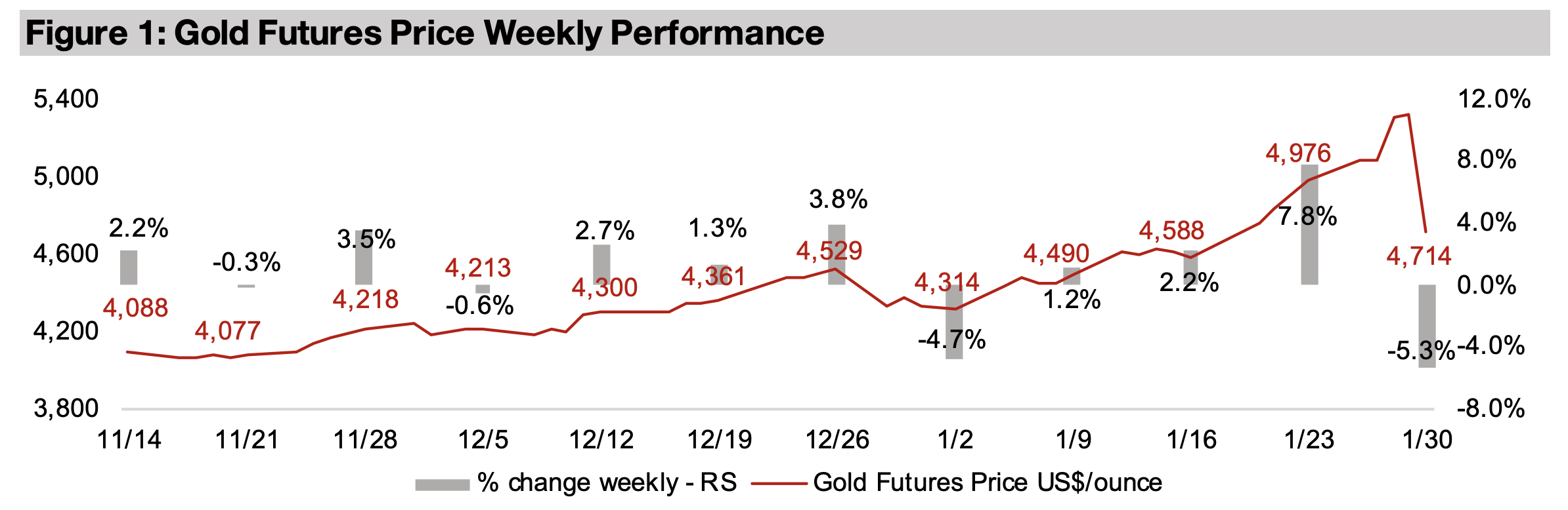 Gold stocks slump on metal price decline